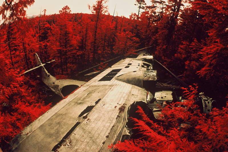 Bomber crash in Tofino, British Columbia. Stock Photography Free for Commercial Use